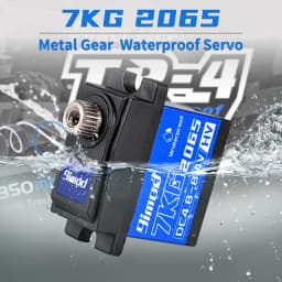 9IMOD 7kg 2065 Digital Servo Waterproof HV Metal Gear Mini Servo with Horn/Bracket/Steering Links for TRX4M 1/18 RC Car
