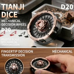 0 Sided D20 Lucky Rotating Wheel Fidget Toy Anti Stress Anxiety Relief EDC Hand Spinner Desk Gadget DND RPG Table Game Gift