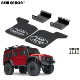 Accessories Bracket Set Rubber Quarters Front & Rear Fender Mud Flaps for RC Crawler Car 1/10 Traxxas TRX4 Tamiya D110