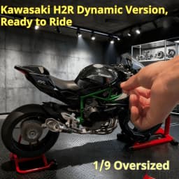 Kawasaki Ninja H2R 1:9 Scale Alloy Motorcycle Model And Smoke Spray Effect Collectors Edition Gift Box For Motorcycle Collectors