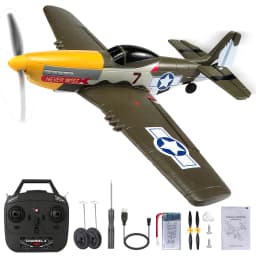 RC Plane P51 Mustang 2.4G Radio EPP Foam 4CH 6 Axis 410MM Wingspan RC Fighter One Key Aerobatic RTF Aircraft Toys