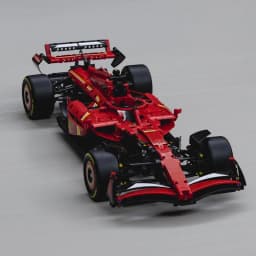 1361PCS Technical 1:8 Red SF-24 Racing Car Building Blocks Set MOC Formula Race Car Model Assembly Toy Birthday Gift for Boys