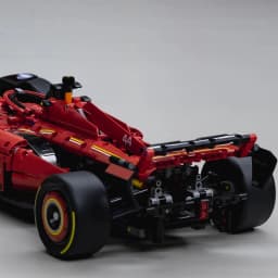 1361PCS Technical 1:8 Red SF-24 Racing Car Building Blocks Set MOC Formula Race Car Model Assembly Toy Birthday Gift for Boys