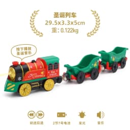 Battery Operated Locomotive Electric Train Set Diecast Magnetic Locomotive Slot Toy Fit For Wooden Rail Track Toys Wooden Train