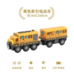 Battery Operated Locomotive Electric Train Set Diecast Magnetic Locomotive Slot Toy Fit For Wooden Rail Track Toys Wooden Train