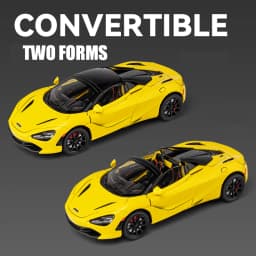 1/24 Scale 720S Racing Sports Car Alloy Model Toy Diecast Vehicle Metal Fast Furious Sound Light Collect Kid Birthday Gift Deco