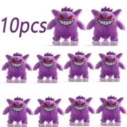 10pcs Peluche Pokemon Gengar Peluche 20cm Pokemon stuffed Toy Cute Cartoon Pikachu Plush Doll Soft Doll Birthday Gift Chrismas--