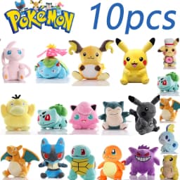 10pcs Peluche Pokemon Gengar Peluche 20cm Pokemon stuffed Toy Cute Cartoon Pikachu Plush Doll Soft Doll Birthday Gift Chrismas--