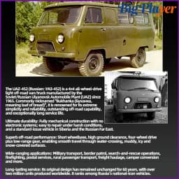 WPL C104 1:12 4WD Off‑Road Van Truck RC Car Four‑Wheel Drive UAZ‑452 Simulated RC Model Vehicle Electric Toy Car for Boys Adults
