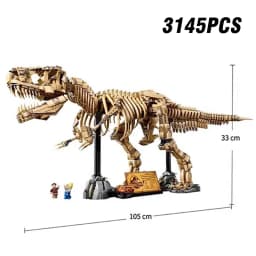 2026 New MOC Tyrannosaurus Rex Fossil Skeleton Model Home Decor Children's Boys' Holiday Gift