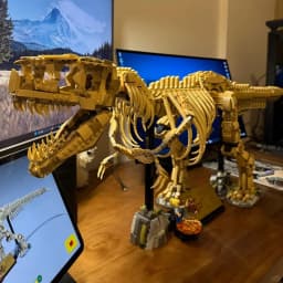 2026 New MOC Tyrannosaurus Rex Fossil Skeleton Model Home Decor Children's Boys' Holiday Gift