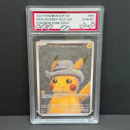 2023 PTCG DIY SVP EN PIKACHU/GREY FELT HATPOKEMON XVAN GOGH GEM MTCopy 10 Points Rating Card Gift Toy Dropshipping