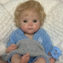 OtardDolls--Open Mouth 33cm Solid bebe reborn de silicona Dolls With Rooted Hair Can Washable Body Newborn Silicone Dolls
