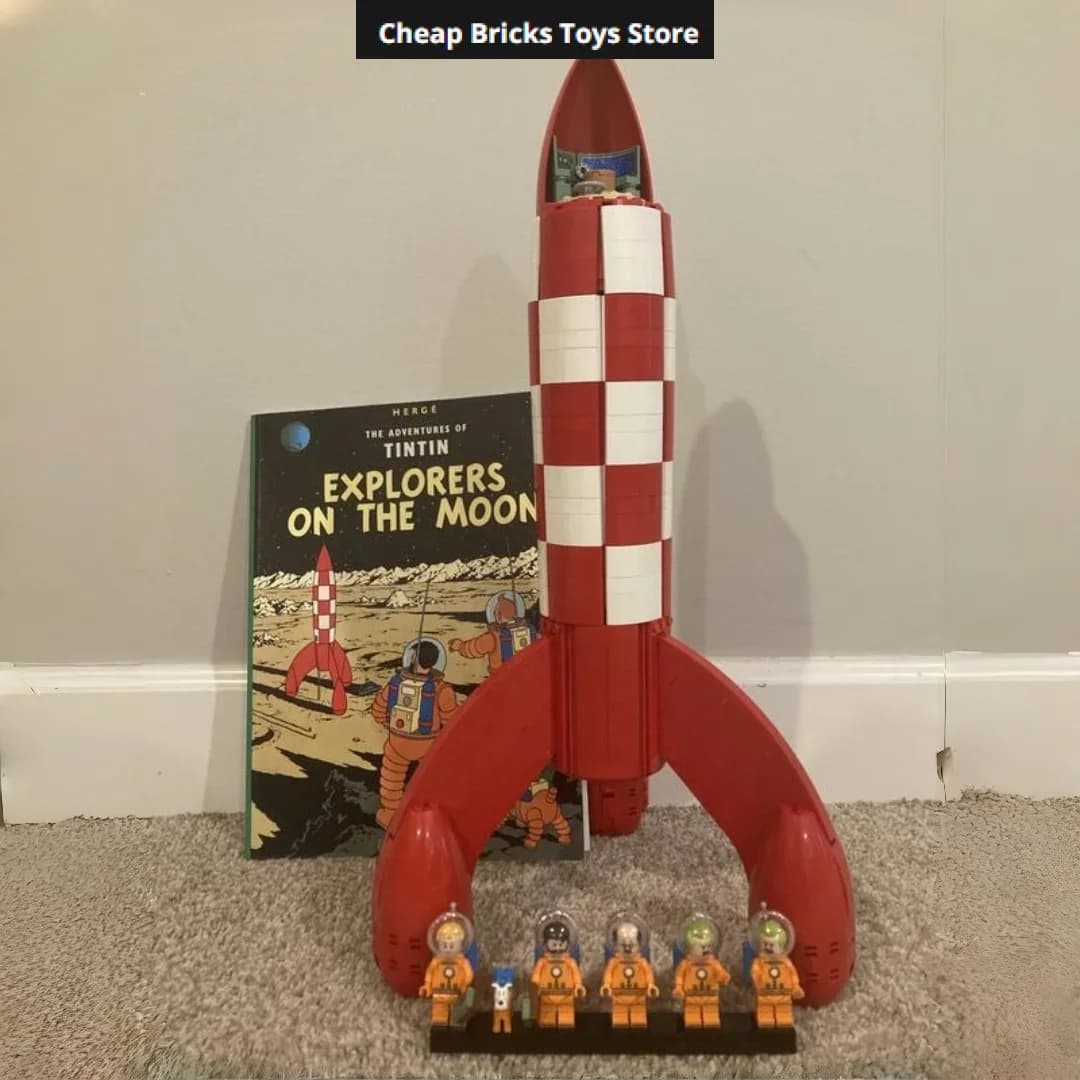 Cheaper Moon Rocket Bricks Building Blocks Compatible 1283pcs Dispaly Model Birthday Gifts for Adults Toy