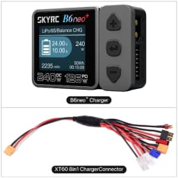 SKYRC B6neo+ Smart Charger High Power DC240W PD126W Multilanguage Balance Charger New B6neo Plugs