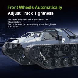 C8812/ C8812 MAX LED Light Full Scale Tracked Tank Simulation Model Toy RC Car Drift Remote Control Off-Road Vehicle for Kids