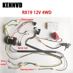 12V 24V 4WD Self-Made High-Power Children Electric Ride on Car Set of Wire Harness 2.4G Remote Control Box Switch Upgrade Kit