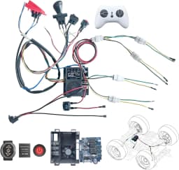 12V 24V 4WD Self-Made High-Power Children Electric Ride on Car Set of Wire Harness 2.4G Remote Control Box Switch Upgrade Kit