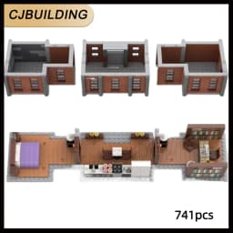 Movie MOC Building Blocks Extra Floor For The Set 76294  Architecture Diorama Technology Bricks Collection Toys MOC-23479