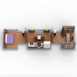 Movie MOC Building Blocks Extra Floor For The Set 76294  Architecture Diorama Technology Bricks Collection Toys MOC-23479