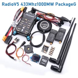 AN Pixhawk PX4 2.4.8 Flight Controller+M8N GPS+ 433/915Mhz 100/500mw Radio V5 Telemetry+Safety Switch+Buzzer+RGB+I2C+ 4G SD