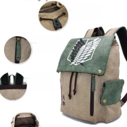 One Piece Anime Backpack Vintage Canvas School Bag Straw Hat Pirate Skull Print Travel Daypack for Men Women