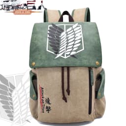 One Piece Anime Backpack Vintage Canvas School Bag Straw Hat Pirate Skull Print Travel Daypack for Men Women