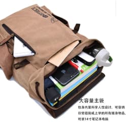 One Piece Anime Backpack Vintage Canvas School Bag Straw Hat Pirate Skull Print Travel Daypack for Men Women