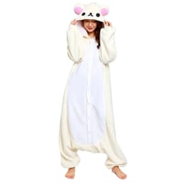 Kawaii Rilakkuma Kigurumi, Bear Sister Adult Anime Jumpsuit Pajamas, Cute Cartoon Character Anime Peripheral Loungewear