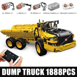 Mould King 17010 Technical Car Toys The APP&RC Motorized MOC-8002 RC Dump Truck Model Building Blocks Kids Christmas Gifts