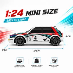 1:24 Remote Control Car Racing Mode 20Km/H Collision Resistant Drift Stunt Car Replaceable Tires Taillights 4Wd Toy Car