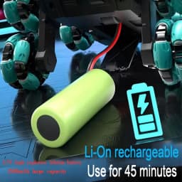 4-6 Wheel Stunt RC Car 2.4G Transformable Robot Tank Toy with LED Light Rotating Drift for Boys And Girls Outdoor Playtime Gift