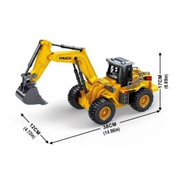 9CH Alloy Remote Control Excavator Bulldozer Dump Truck Simulate Engineering Vehicle Toy RC Trucks Model Children Toy Kids Gifts