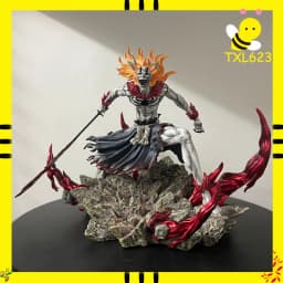 Bleach Ichigo Hollowfied Action Figure 23cm Anime Statue Getsuga Tensho Desktop Decoration Collectible Toy Gift