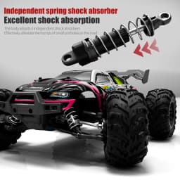 JJRC 70KM/H RC Off-Road Car 1:16 4WD High Speed Cars With Led Lights 2.4G Inductor Brushless Remote Control Cars Children Toys