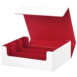 Trading Card Storage Box, Can Hold 1800+ Single Sleeved Cards, Magnetic Closure PU Leather Card Box, Fits for TCG Cards