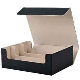 Trading Card Storage Box, Can Hold 1800+ Single Sleeved Cards, Magnetic Closure PU Leather Card Box, Fits for TCG Cards