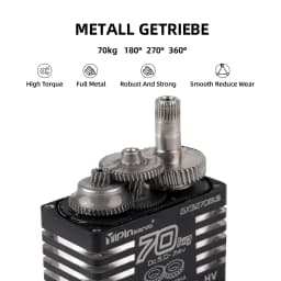 70kg Digital Servos Large Torque Magnetic Induct 8.4v Brushless Motor IP68 Steel Helical Gear For 1/8 1/10 Remote RC Car Robot