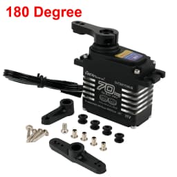 70kg Digital Servos Large Torque Magnetic Induct 8.4v Brushless Motor IP68 Steel Helical Gear For 1/8 1/10 Remote RC Car Robot
