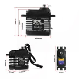 70kg Digital Servos Large Torque Magnetic Induct 8.4v Brushless Motor IP68 Steel Helical Gear For 1/8 1/10 Remote RC Car Robot
