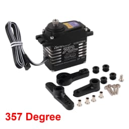 70kg Digital Servos Large Torque Magnetic Induct 8.4v Brushless Motor IP68 Steel Helical Gear For 1/8 1/10 Remote RC Car Robot