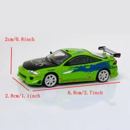 Transcend Model Eclipse Fast Green Diecast Car Limited 999pcs Collection Auto Toys Gift 1/64