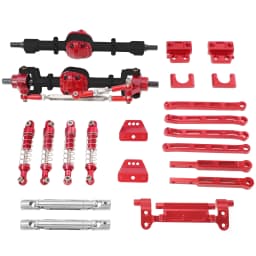 Metal Front and Rear Axle Rear Pull Rod Kit for MN Model 1/12 MN82T LC79 MN82S MN82Pro MN82 Remote Control Car Accessories