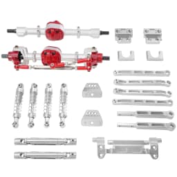 Metal Front and Rear Axle Rear Pull Rod Kit for MN Model 1/12 MN82T LC79 MN82S MN82Pro MN82 Remote Control Car Accessories