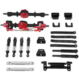 Metal Front and Rear Axle Rear Pull Rod Kit for MN Model 1/12 MN82T LC79 MN82S MN82Pro MN82 Remote Control Car Accessories