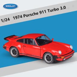 WELLY 1:24 Porsche 911 Turbo 3.0 1974 Alloy Car Diecasts & Toy Vehicles Car Model Miniature Scale Model Car Toy For Children