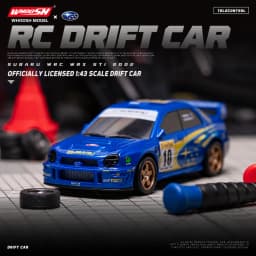 1:43 RC Drift Car 4WD Remote Control Racing Car Mazda RX7 Subaru STI with LED Lights High Speed Mini Vehicle Toy Gift for Boys