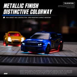 1:43 RC Drift Car 4WD Remote Control Racing Car Mazda RX7 Subaru STI with LED Lights High Speed Mini Vehicle Toy Gift for Boys