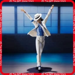 Shfiguarts Michael-Jackson Action Character Model Toy Movable Collectible Moonwalk Pose Home Decoration Gift For Adult Collector