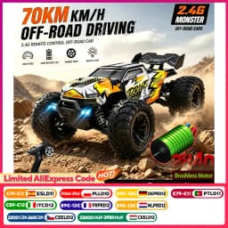 Wltoys 16101Pro 16102Pro Rc Car 4X4 70Km/H High Speed Brushless Motor Rc Monster Truck Metal Transmission Esc Ipx4 Off-Road 2.4g Remote Control Car Professional Racing Cars Toy for Adults